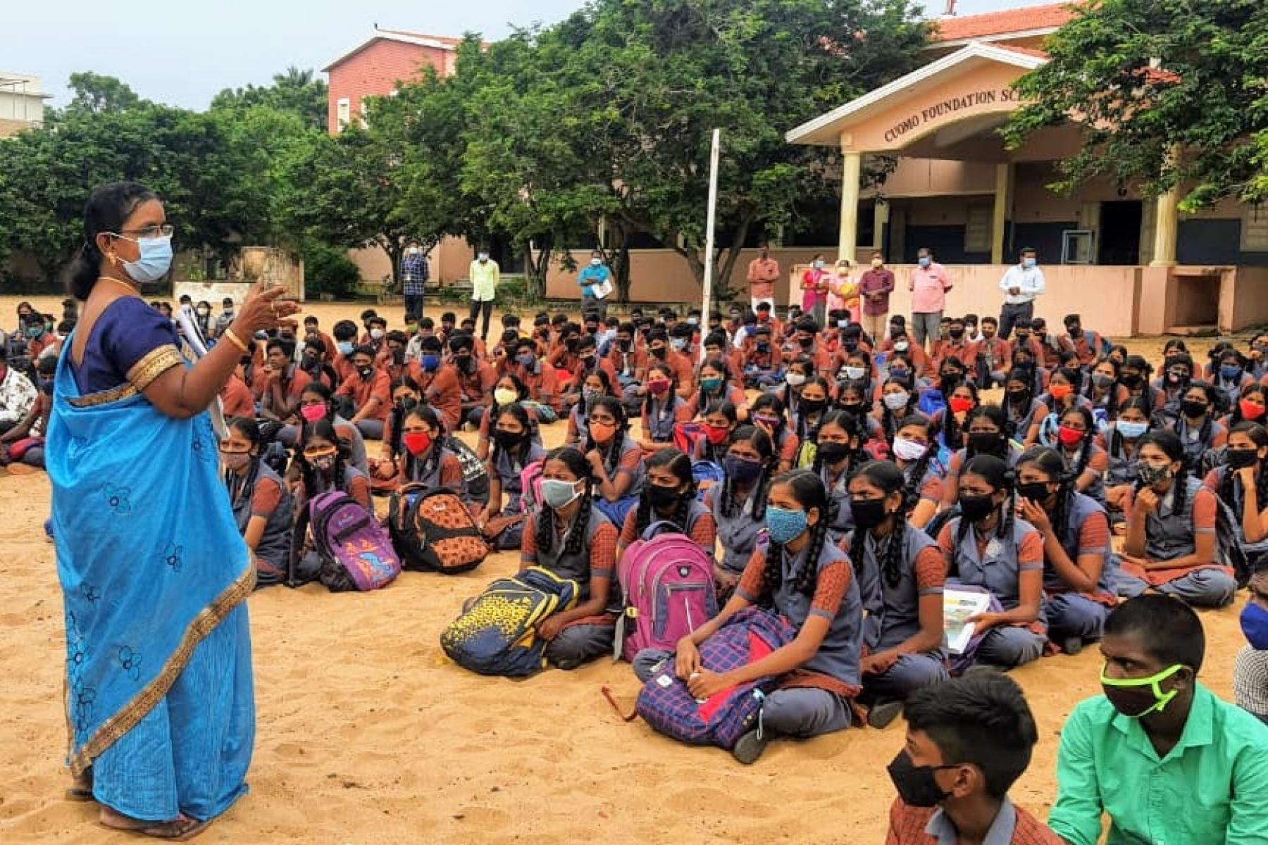 Partial Reopening of Schools and Colleges in Tamil Nadu, India