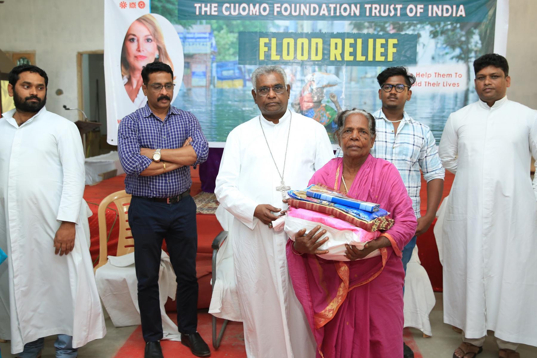 The Cuomo Foundation provides aid for victims of cyclone Michaung in India