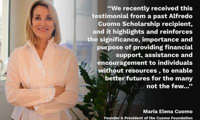 « La Fondation Cuomo m’a aidé à poursuivre une carrière et à avoir une identité pour moi… »