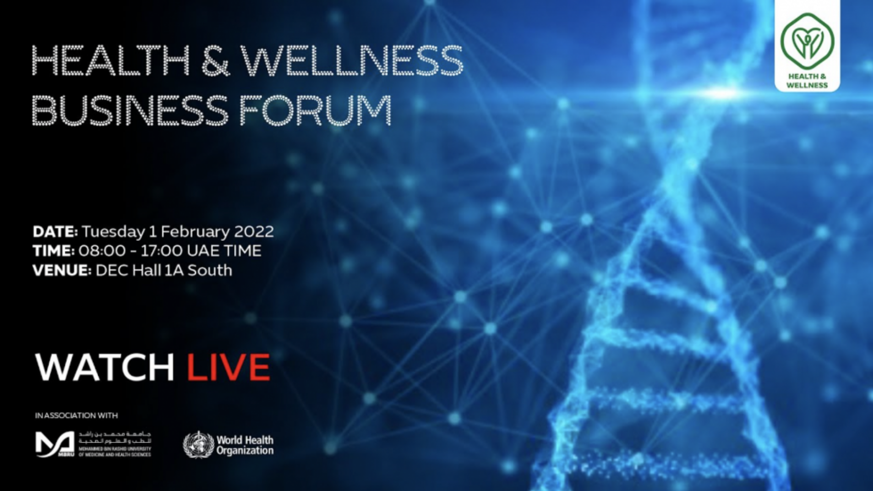 Cuomo Foundation participates in panel discussion at Health & Wellness week – Expo2020, Dubai