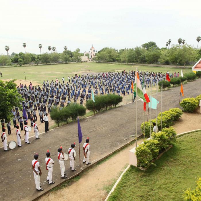 Le complexe scolaire de Sendivakkam